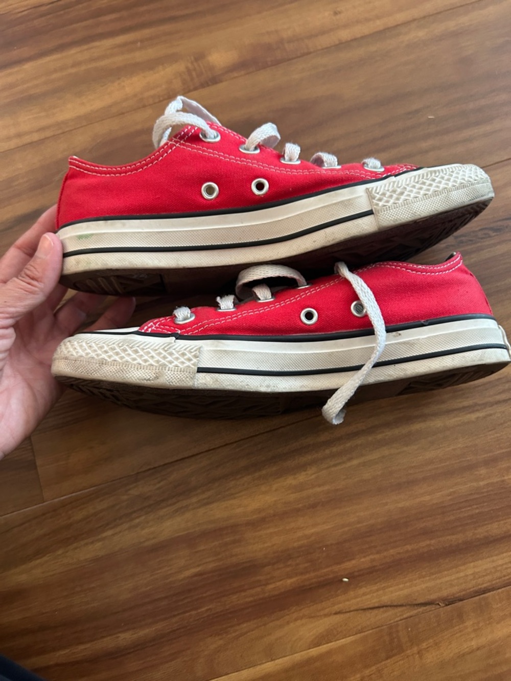 Converse Red All Star Low-Top Sneakers - Picture 5 of 6